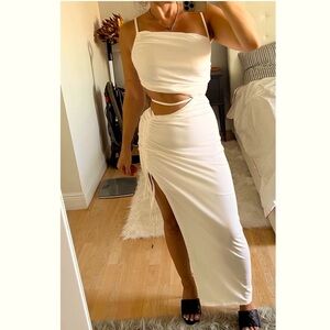 NEW FULLY LINED CUT OUT UNIQUE DRESS